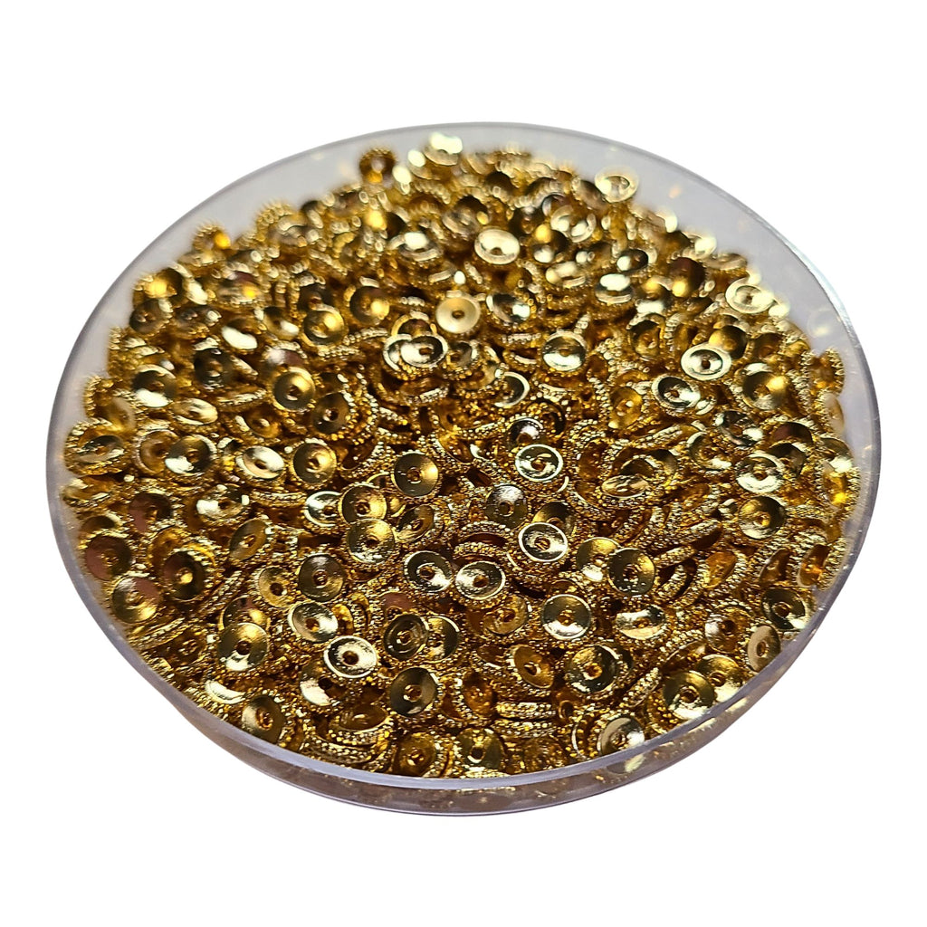 6MM- Rondelles crantées, doré réf PLO-7