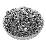 10MM- Rondelles crantées, argent réf PLA-9