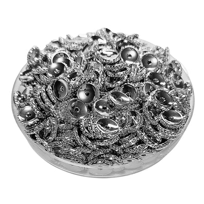 10MM- Rondelles crantées, argent réf PLA-9