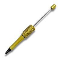 Stylo à personnaliser, Or Jaune Strass, Réf ST12