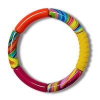 1006- Tubes incurvés DESIGN - Motif Pop art 8MM