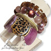 KIT bracelet collection MOON - Léopard Purple