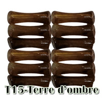 15-Tube octogonal bambou terre d'ombre 8MM