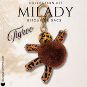 6-Milady Tigroo KIT Bijou de sac/porte-clés