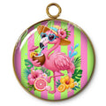 130- Pendentif "Intemporel" - Flamant