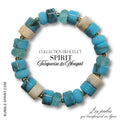 KIT bracelet collection SPIRIT- Turquoise & Nougat
