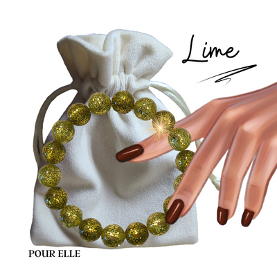 Bracelet GLITTERS Lime