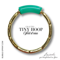 TINY HOOP bracelet Vert d'eau