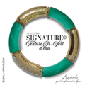 SIGNATURE bracelet Vert d'eau