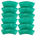 9- Tubes incurvés Vert d'eau marbré 12MM
