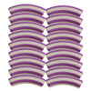 455 - Tubes incurvés DESIGN - Motif Rayures 8MM - Violet