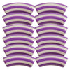 455 - Tubes incurvés DESIGN - Motif Rayures 12MM - Violet
