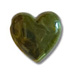 9- Coeur Heartline,  Vert Mousse marbré