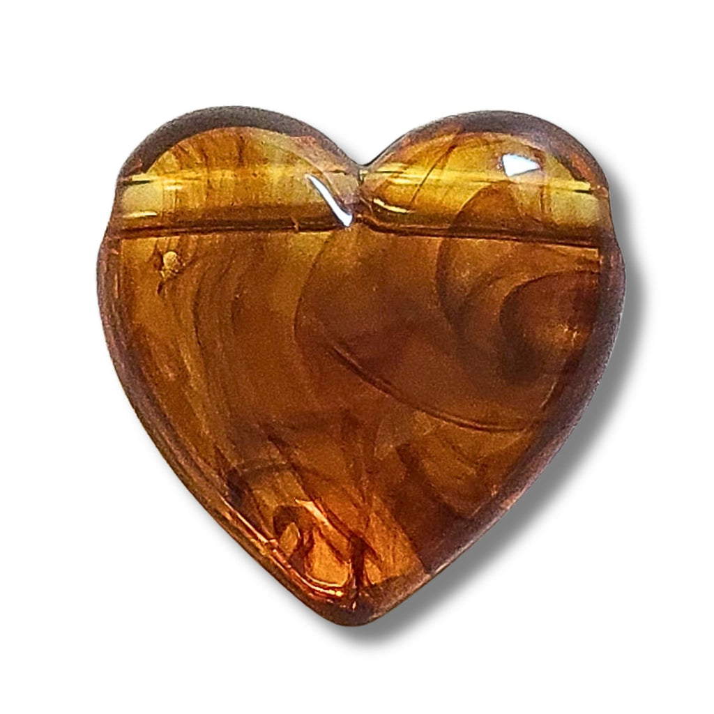 11- Coeur Heartline,  Caramel marbré