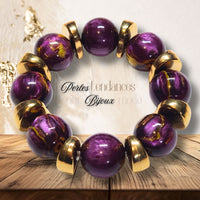 224 - Boules acryliques Ganache Purple 20MM