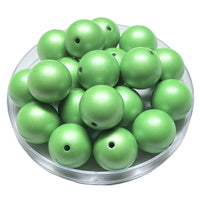 135 - Boules acryliques Satin pomme 20MM
