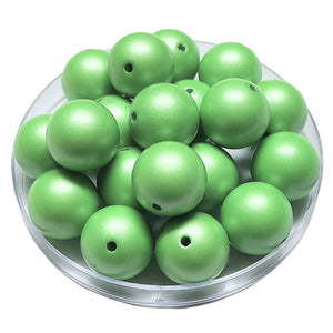 135 - Boules acryliques Satin pomme 20MM