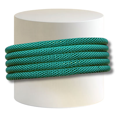 18- Bracelet élastique cotte de mailles - Zircon Mat