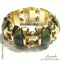 KIT bracelet collection ZESTE - Olive clair marbré