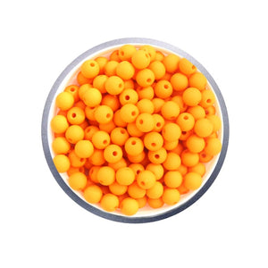 13- Orange MAT/ Perles rondes