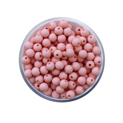 15- Rose pâle MAT/ Perles rondes