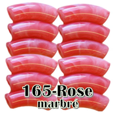 165-Rose opaque marbré 12MM