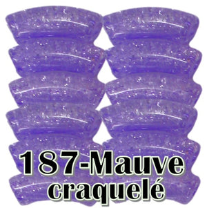 187-Mauve craquelé 8MM/12MM