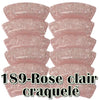 189- Rose clair craquelé 8MM/12MM