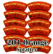 201 - Graffiti Orange splatter 8MM/12MM