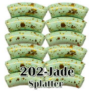 202 - Graffiti Jade splatter 8MM/12MM