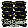 221 - Graffiti Marine splatter 8MM/12MM