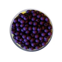 26- Violet aubergine MAT/ Perles rondes