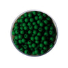 35- Vert émeraude MAT/ Perles rondes
