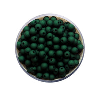 37- Vert bouteille MAT/ Perles rondes