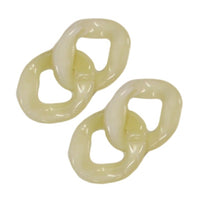 103- Miel clair marbré / Maillons de chaines - 38MM x 10pcs