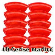 40-Cerise marbré 8MM/12MM