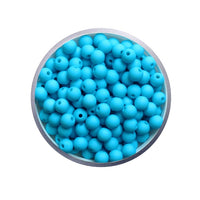 41- Bleu turquoise MAT/ Perles rondes