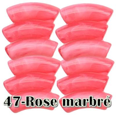 47-Rose marbré 8MM/12MM