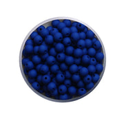 47- Bleu roi MAT/ Perles rondes