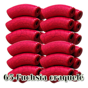 65-Fuchsia craquelé 12MM