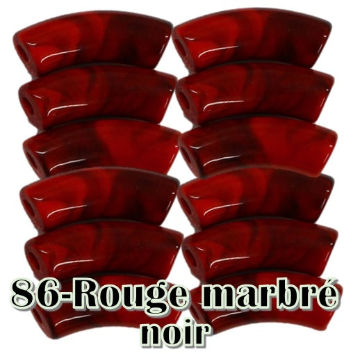 86-Rouge marbré noir 12MM
