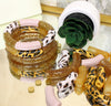 PACKS bracelets, Glitter doré et rondelles en plaqué or 18k