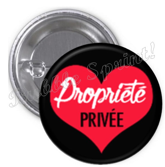 Badge Saint Valentin - Propriété privée