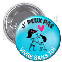 Badge Saint Valentin - J'peux pas