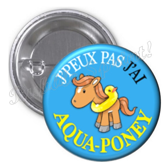 Miroir j'peux pas j'ai... Aqua poney
