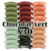 Camaieu 1- Lot mixte Chocolat/vert 12MM