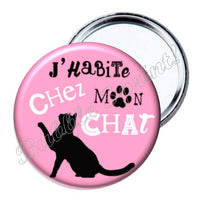 Miroir J'habite chez mon chat