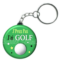 Porte-clés J'peux pas j'ai golf