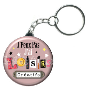 Porte-clés J'peux pas j'ai loisirs