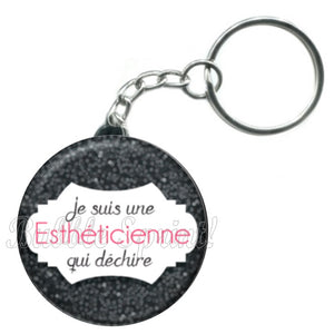 Porte-clés esthéticienne